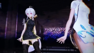 MMD可爱中国风旗袍2人组