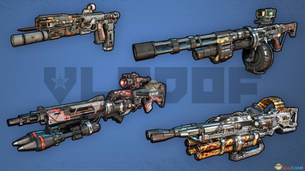 《无主之地3》各大厂商武器模型新图一览