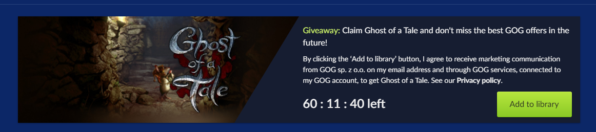 叽哩今日喜加一整理|GOG喜加一，《精灵鼠传说》免费领