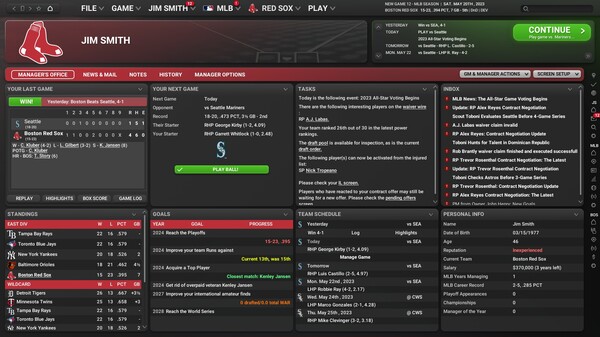 《劲爆美国棒球24 Out of the Park Baseball 24》英文版百度云迅雷下载v24.7.72