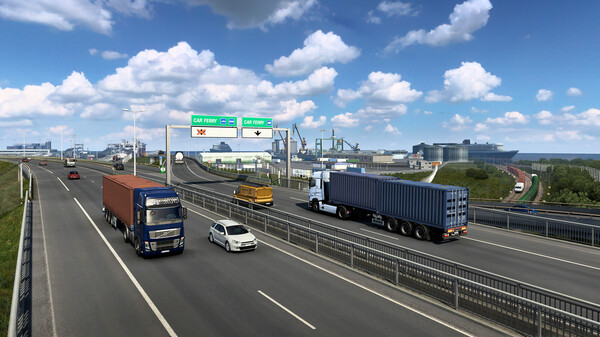 《欧洲卡车模拟2 Euro Truck Simulator 2》中文版百度云迅雷下载v1.49.2.23s|整合全DLC|容量25.1GB|官方简体中文|支持键盘.鼠标.手柄