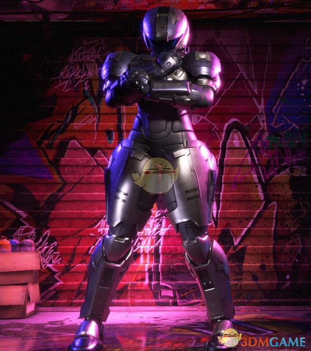 《街头霸王6》穿粉银色眩光斯巴达铠甲不戴头盔的嘉米MOD电脑版下载