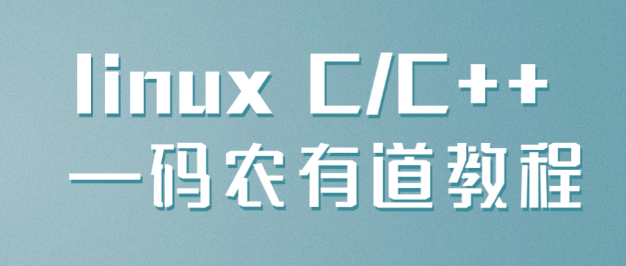 linux C/C++ —码农有道教程百度云夸克下载