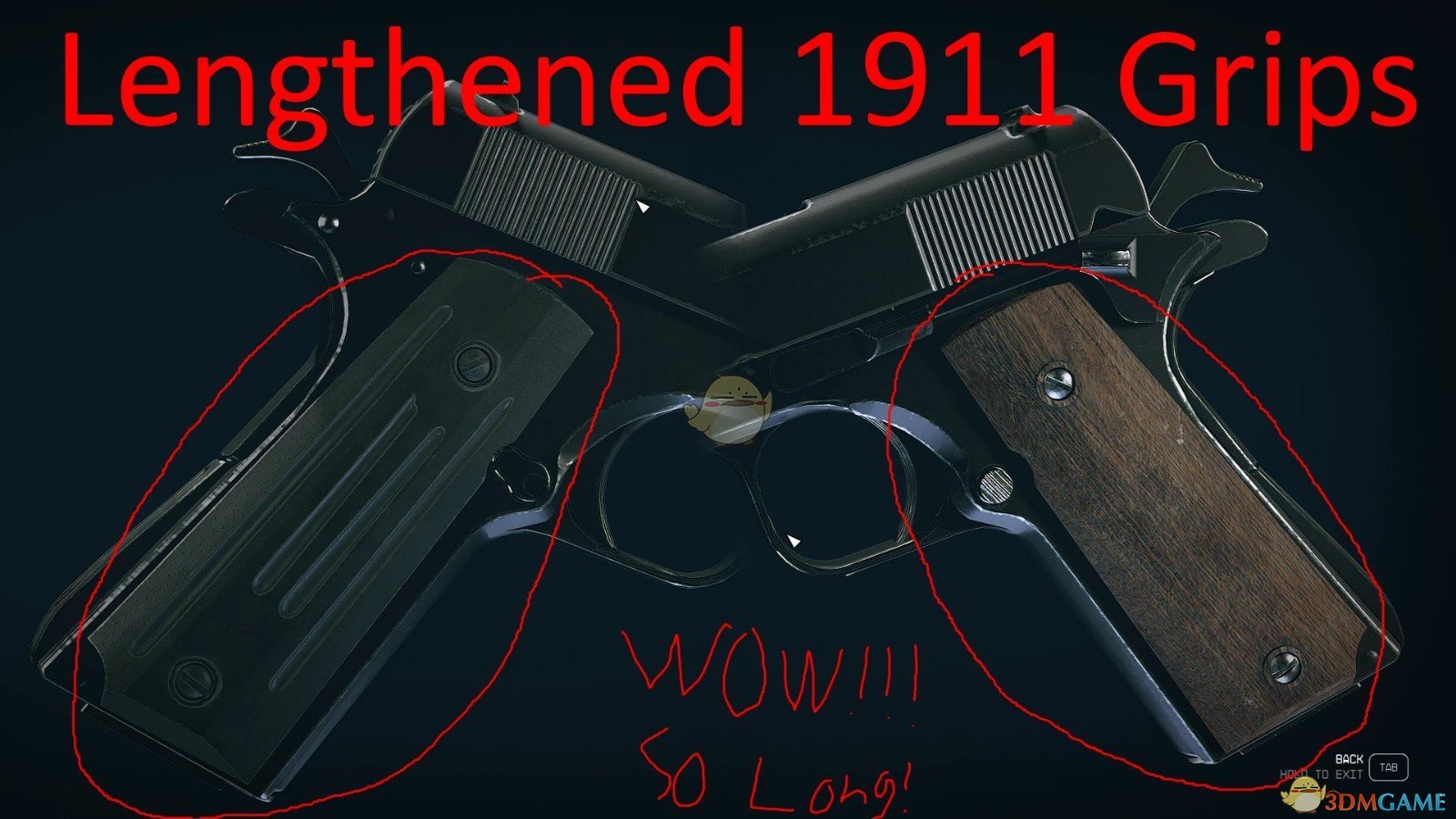 《星空》加长旧地球手枪1911握把修复MOD电脑版下载