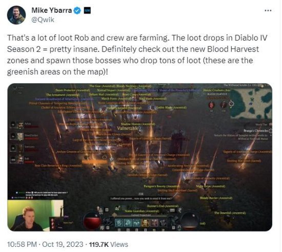 暴雪总裁卖力营销《暗黑破坏神4》：接连发文夸游戏变好了