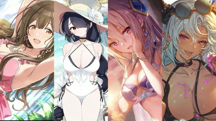 日本游戏媒体调查233位泳装美少女角色，总结出2023 年泳装流行趋势
