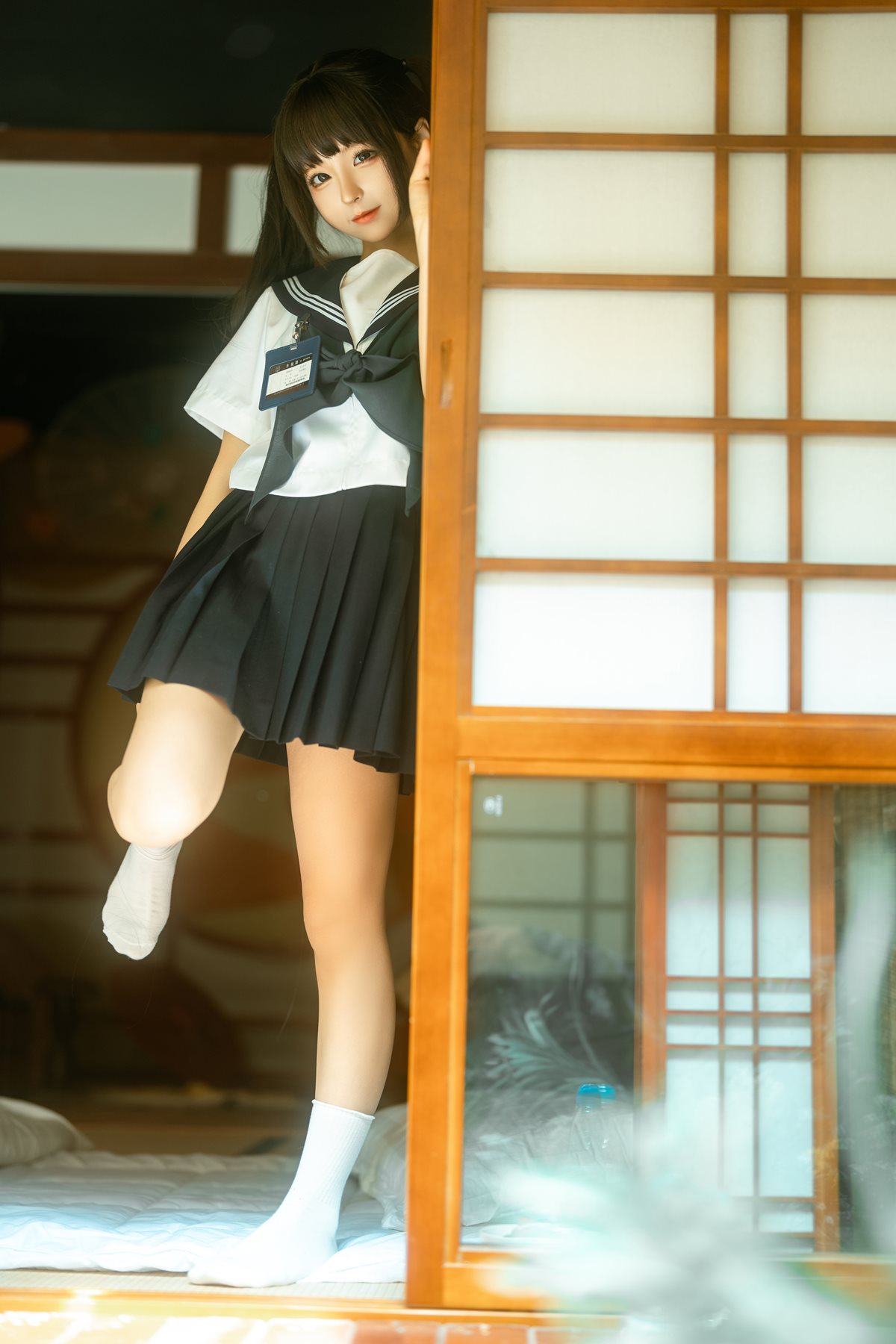 知名动漫博主@蠢沫沫 居家学妹