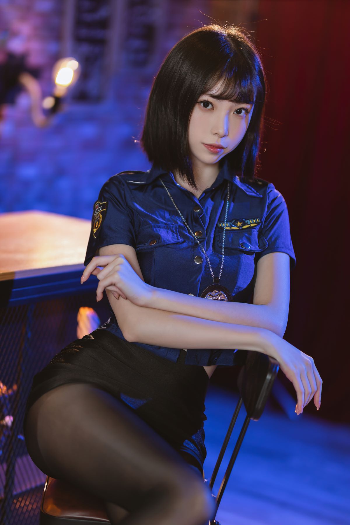 动漫博主@许岚LAN 嘿丝女警