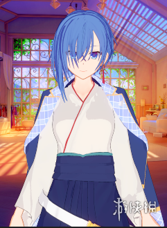 《恋活Sunshine》蓝色短发和服少女MOD电脑版下载