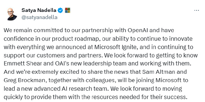 OpenAI创始人加入微软