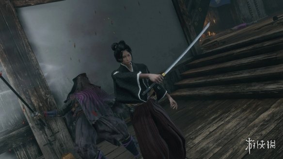 《只狼：影逝二度》艾玛黑色山口组和风服装MOD电脑版下载