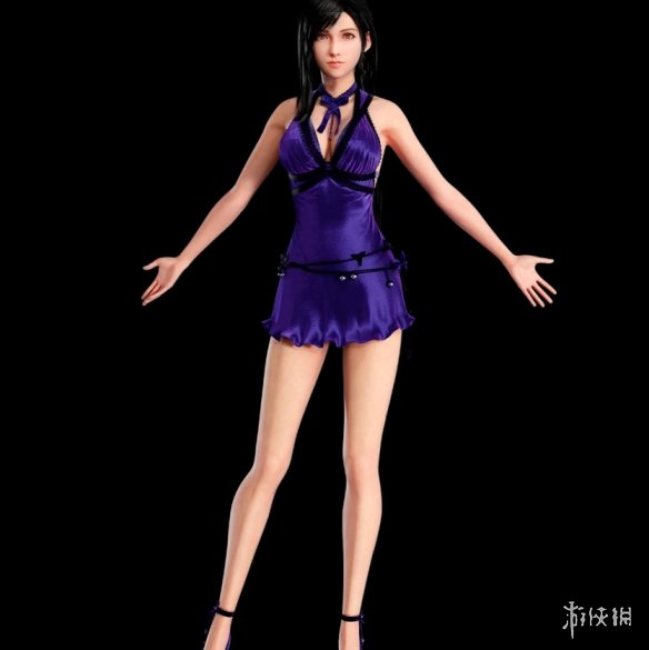 《最终幻想7：重制版》蒂法一直穿紫色连衣裙MOD电脑版下载