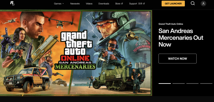 迎接《GTA6》首部预告，R星官网已经全面改版