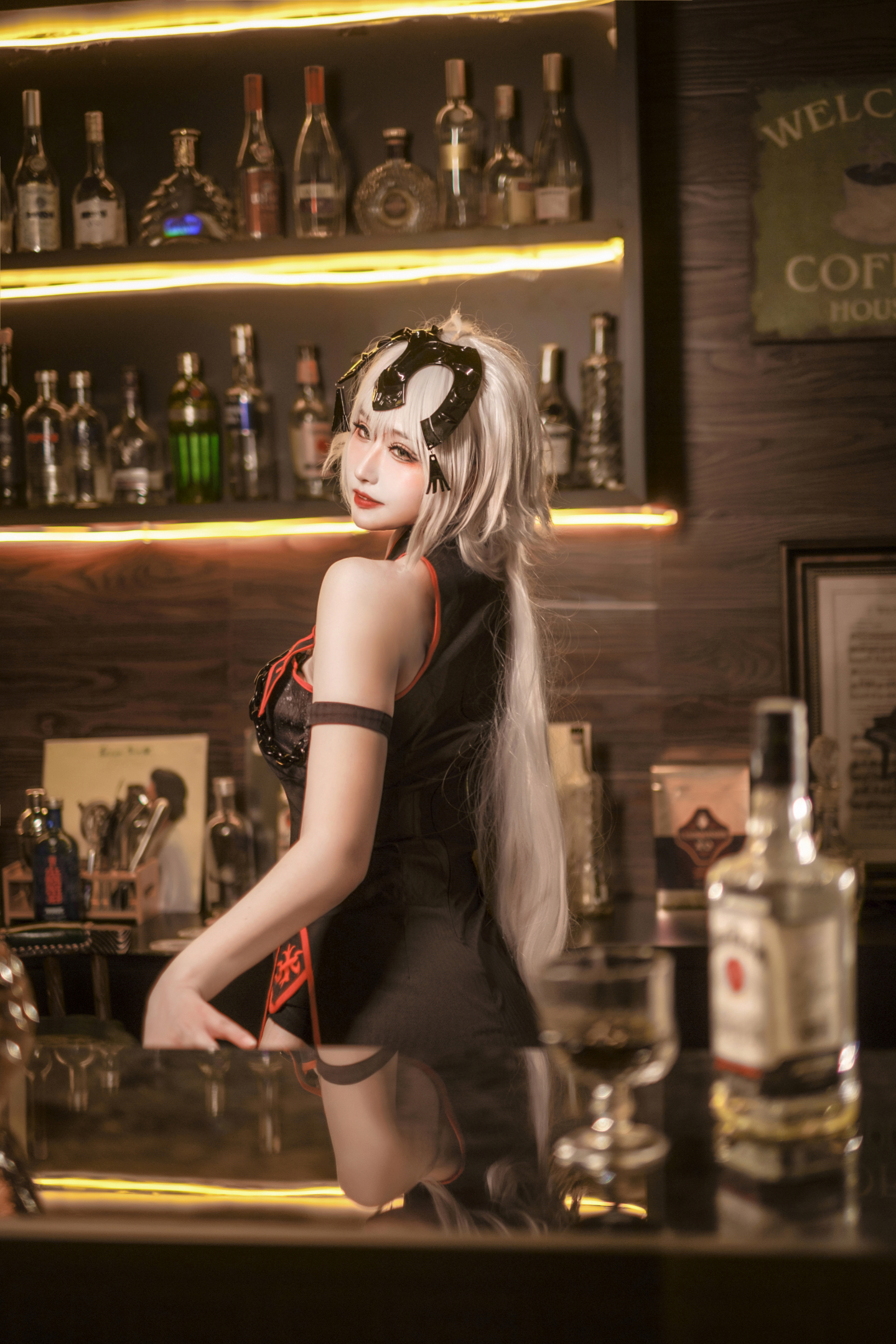 动漫Coser@虚空_澪绫 黑贞德旗袍